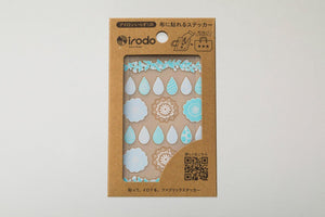 Irodo Fabric Decorating Transfer Sticker - Lace Light Blue & Sky | papermindstationery.com