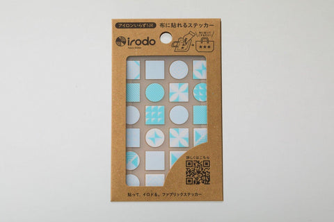 Irodo Fabric Decorating Transfer Sticker - Tiles Light Blue & Sky | papermindstationery.com | boxing, Irodo, sale, Stickers For Fabric