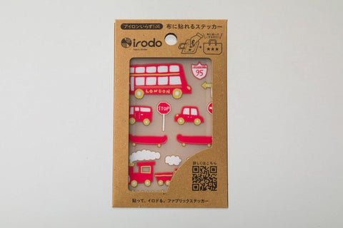 Irodo Fabric Decorating Transfer Sticker - Transport Red & Gold | papermindstationery.com | boxing, Irodo, sale, Stickers For Fabric