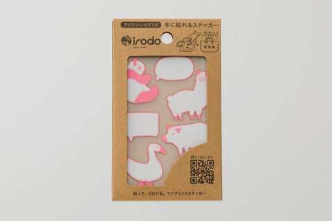 Irodo Fabric Decorating Transfer Sticker - Animal Label Pink | papermindstationery.com | Animal, boxing, Irodo, sale, Stickers For Fabric