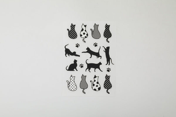 Irodo Fabric Decorating Transfer Sticker - Cat Black | papermindstationery.com | Cat, Irodo, Pet, Stickers For Fabric