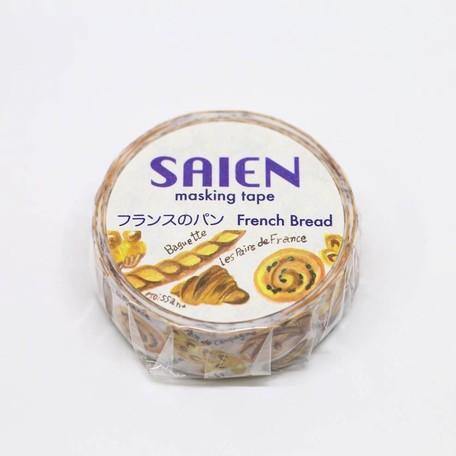 Kamiiso Saien Washi Tape 15mm Masking Tape - French Bread | papermindstationery.com