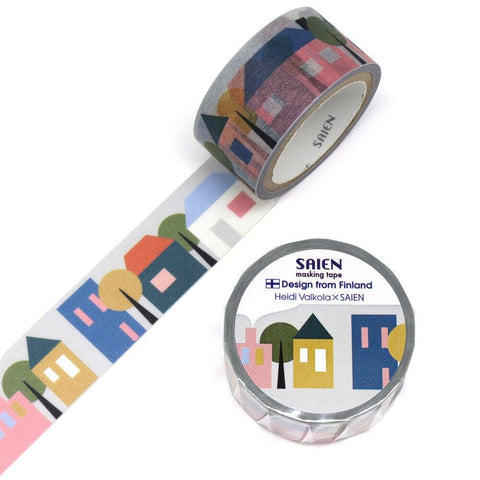 Kamiiso Saien Washi Tape 20mm - Heidi Valkola House | papermindstationery.com | 20mm Washi Tapes, boxing, Kamiiso, Others, sale, Washi Tapes