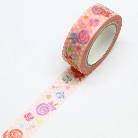 Kamiiso Saien Washi Tape 15mm Masking Tape - Candy | papermindstationery.com | 15mm, boxing, Dessert, Kamiiso, sale, Washi Tapes