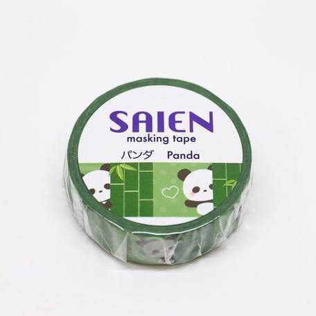 Panda Bamboo - Kamiiso Saien Washi Tape 15mm Masking Tape | papermindstationery.com