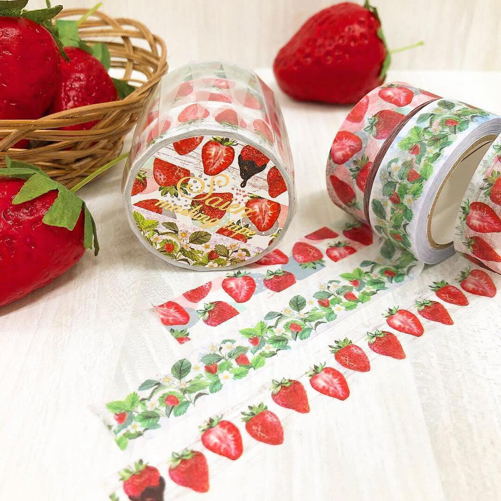 strawberry connor 15mm washi tape – Kaiami
