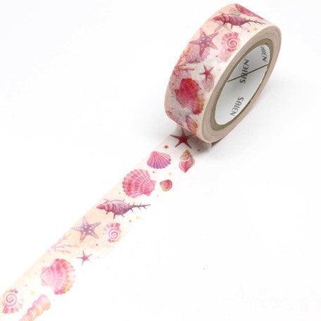 Kamiiso Saien Washi Tape Set 15mm Masking Tape - Beach | papermindstationery.com | 15mm, boxing, Kamiiso, sale, Travel, Washi Tape Set, Washi Tapes