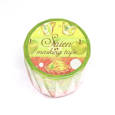 Pear & Apple - Kamiiso Saien Washi Tape Set 15mm Masking Tape | papermindstationery.com