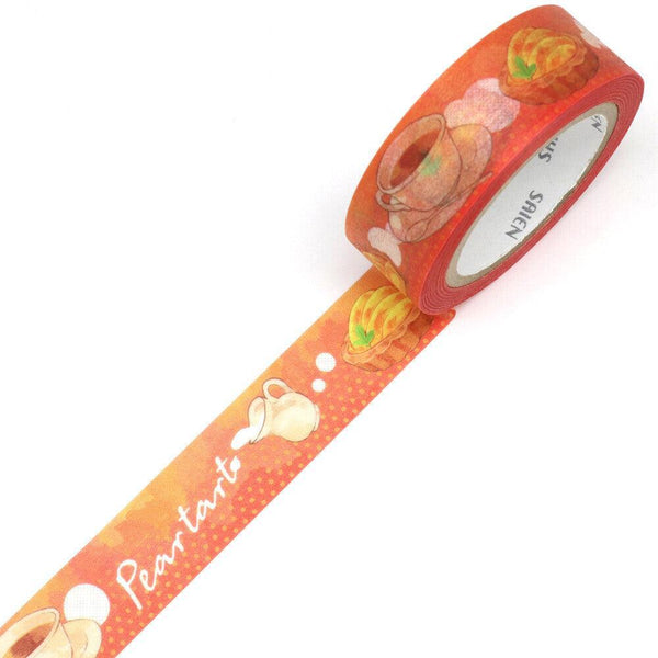 Kamiiso Saien Washi Tape Set 15mm Masking Tape - Pear & Apple | papermindstationery.com | 15mm Washi Tapes, boxing, Fruit, Kamiiso, sale, Washi Tape Set, Washi Tapes