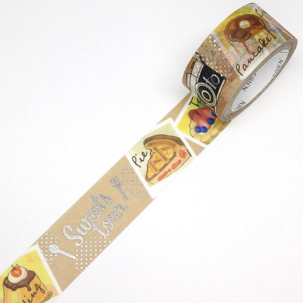 Kamiiso Saien Washi Tape 20mm Masking Tape - Sweet Dessert Photos | papermindstationery.com | 20mm Washi Tapes, Dessert, Kamiiso, Washi Tapes