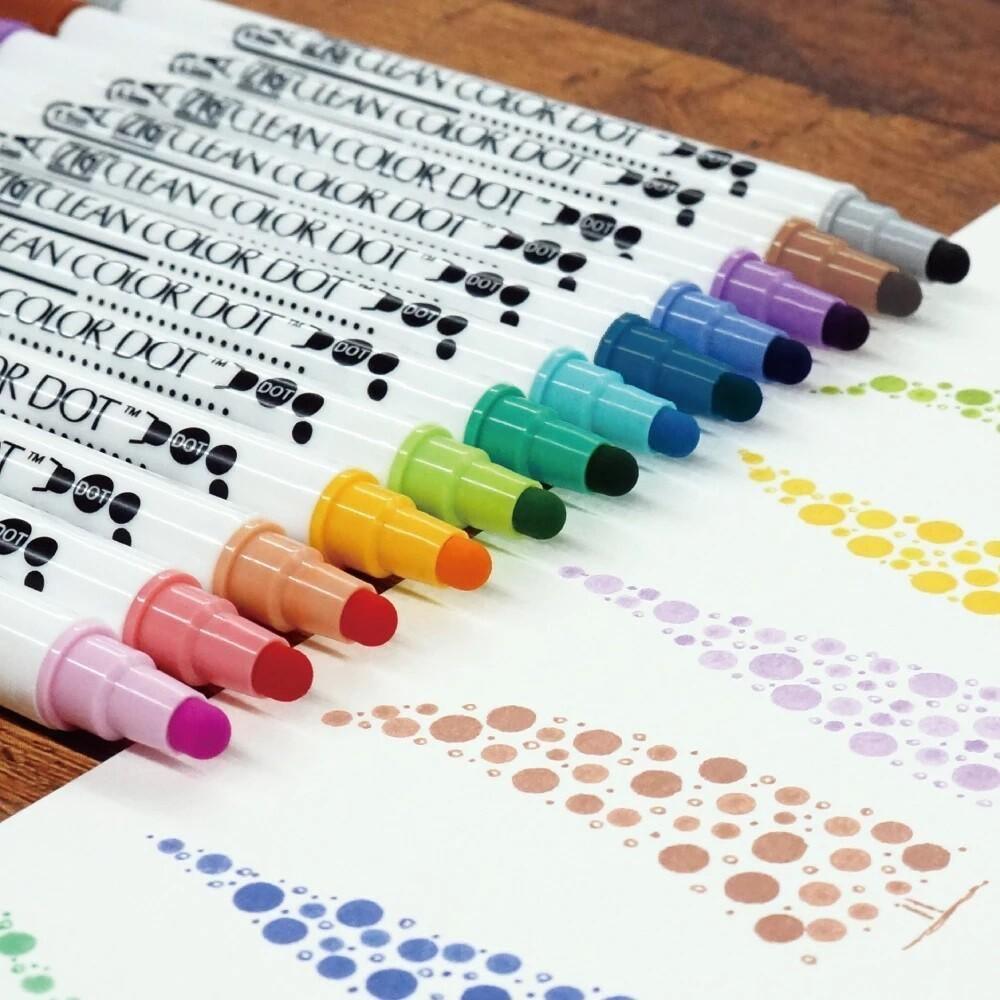 Kuretake Fudebiyori Brush Pen - 12 Color Set