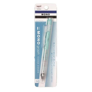 Tombow Pencil Monograph Mechanical Pencil 0.5mm - Clear Mint Body | papermindstationery.com | Pencils, Stationery, Tombow, Writing Tools