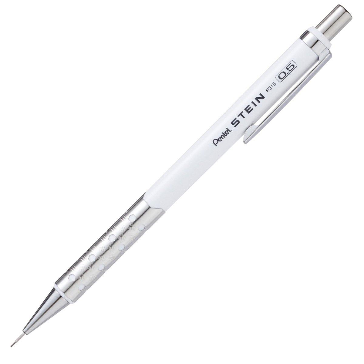 Pentel Stein Mechanical Pencil 0.5mm - White Body | papermindstationery.com | boxing, Pencils, Pentel, sale, Stationery, Writing Tools