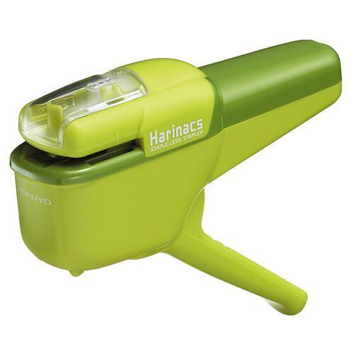 KOKUYO Stapleless Stapler Harinacs Handy Green | papermindstationery.com | KOKUYO, Office Tools, Stapler, Stationery