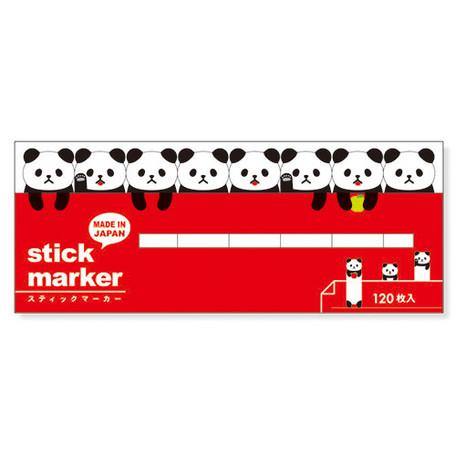 Mind Wave Sticky Note Page Marker Cute Index Tab Flag Stationary - Panda | papermindstationery.com | Animal, Mind Wave, Paper Products, Sticky Notes