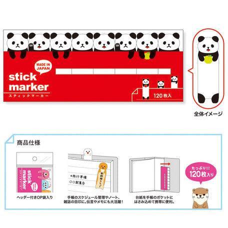 Mind Wave Sticky Note Page Marker Cute Index Tab Flag Stationary - Panda | papermindstationery.com | Animal, Mind Wave, Paper Products, Sticky Notes