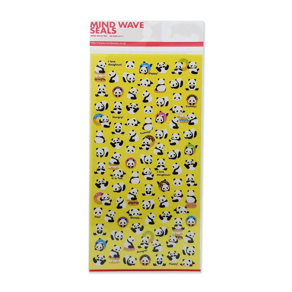 Mind Wave Sticker Sheet - Panda | papermindstationery.com | Animal, Mind Wave, panda, Sticker Sheet