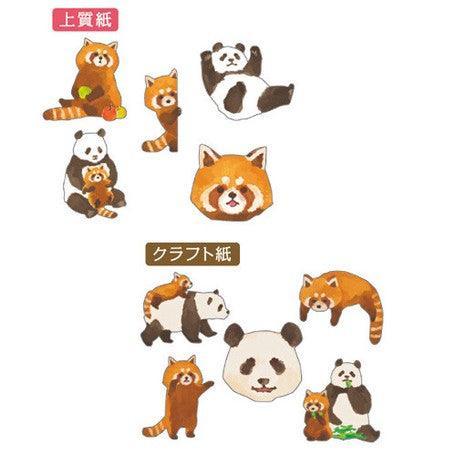 Mind Wave Flake Stickers - Favorite Panda Bear Friends | papermindstationery.com | Animal, Bear, Flake Stickers, Mind Wave