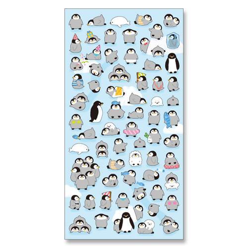 Mind Wave Sticker Sheet - Penguin | papermindstationery.com | Animal, Mind Wave, Penguin, Sticker Sheet