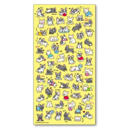 Mind Wave Sticker Sheet - Bulldog | papermindstationery.com
