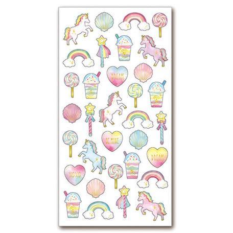 Mind Wave Sticker Sheet - Rule SEAL Dreamy Unicorn & Rainbow | papermindstationery.com | Animal, boxing, Mind Wave, sale, Sticker Sheet