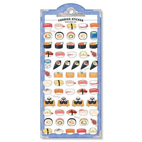 Mind Wave Sticker Sheet - Foodies Japanese Sushi | papermindstationery.com