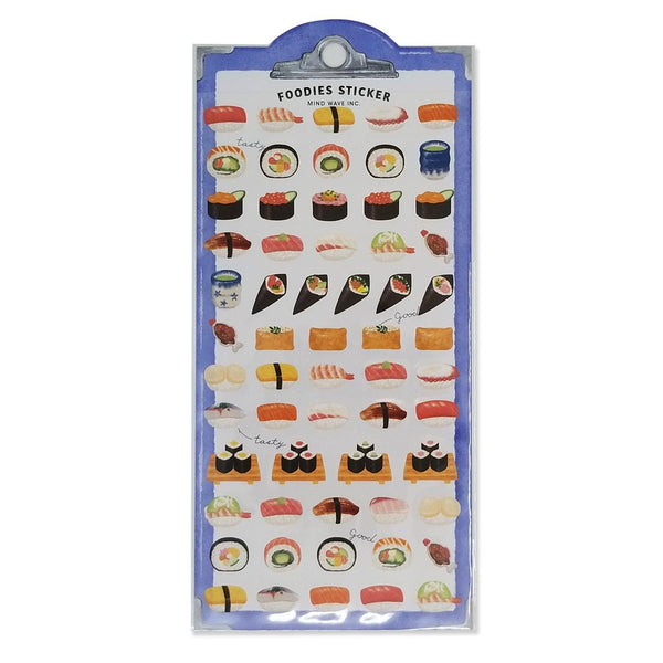 Mind Wave Sticker Sheet - Foodies Japanese Sushi | papermindstationery.com | Food, Mind Wave, Sticker Sheet
