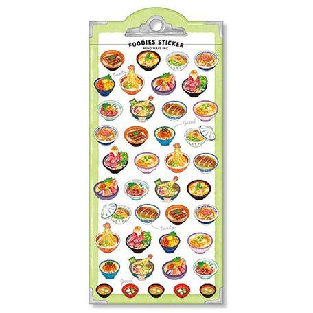 Mind Wave Sticker Sheet - Foodies Japanese Donburi Rice Bowl | papermindstationery.com | Food, Mind Wave, Sticker Sheet