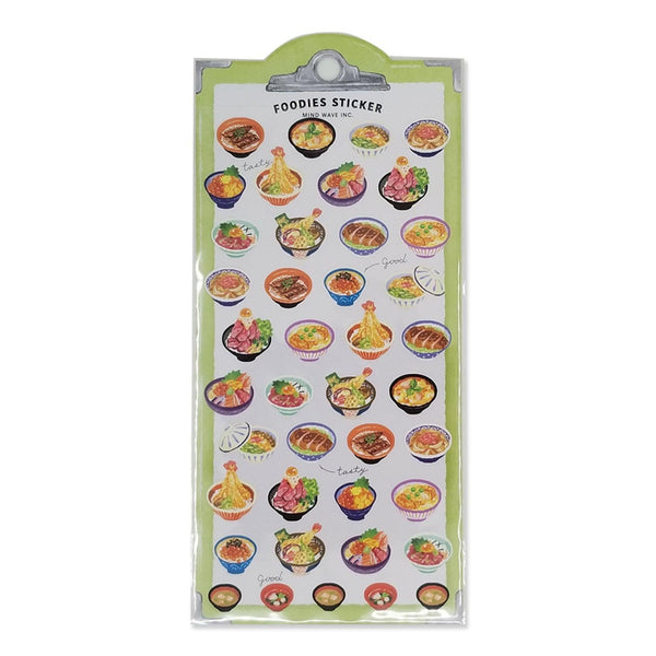 Mind Wave Sticker Sheet - Foodies Japanese Donburi Rice Bowl | papermindstationery.com | Food, Mind Wave, Sticker Sheet