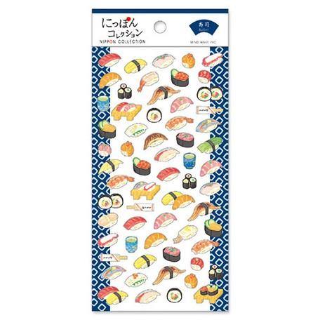Mind Wave Sticker Sheet - Japan Collection Sushi | papermindstationery.com | Food, Mind Wave, Sticker Sheet
