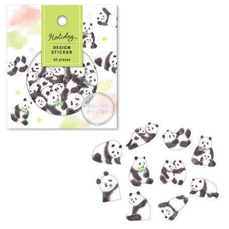 Mind Wave Washi Sticker Flakes - Holiday Design Panda | papermindstationery.com | Animal, Flake Stickers, Mind Wave, panda