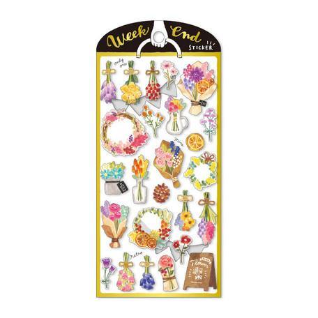 Mind Wave Sticker Sheet - Dried Flowers | papermindstationery.com