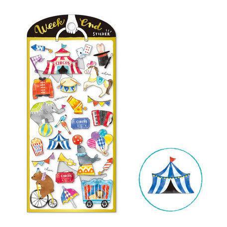 Mind Wave Sticker Sheet - Circus & Animals | papermindstationery.com | Animal, boxing, Mind Wave, sale, Sticker Sheet