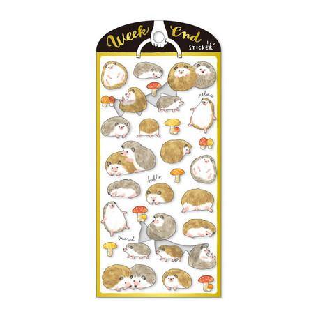 Mind Wave Sticker Sheet - Hedgehog | papermindstationery.com