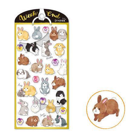 Mind Wave Sticker Sheet - Rabbit | papermindstationery.com | Animal, Mind Wave, Rabbit, Sticker Sheet