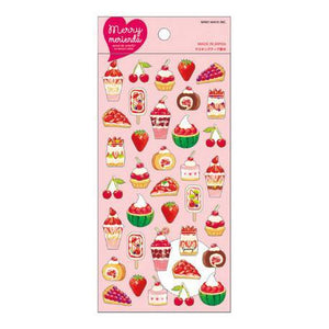 Mind Wave Sticker Sheet - Merry Strawberry Dessert Red | papermindstationery.com | Dessert, Mind Wave, Sticker Sheet