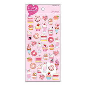 Mind Wave Sticker Sheet - Merry Pinky Dessert Pink | papermindstationery.com | Dessert, Mind Wave, Sticker Sheet
