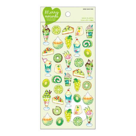Mind Wave Sticker Sheet - Merry Melon Kiwi Dessert Green | papermindstationery.com | Dessert, Mind Wave, Sticker Sheet