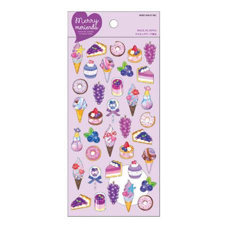 Mind Wave Sticker Sheet - Merry Grape Blueberry Dessert Purple | papermindstationery.com | Dessert, Mind Wave, Sticker Sheet