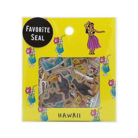 Mind Wave Flake Stickers - Favorite Aloha Hawaii | papermindstationery.com | Flake Stickers, Mind Wave, Travel
