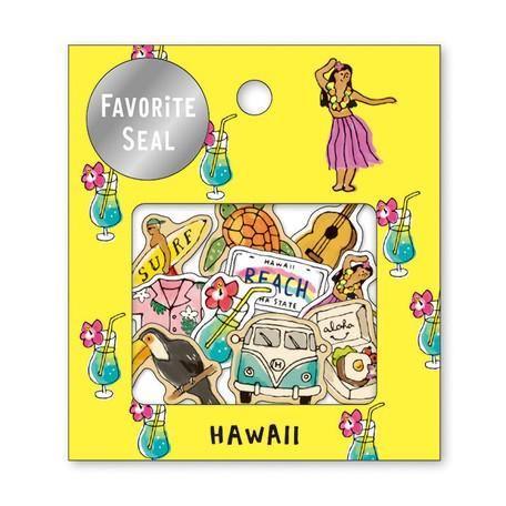 Mind Wave Flake Stickers - Favorite Aloha Hawaii | papermindstationery.com | Flake Stickers, Mind Wave, Travel