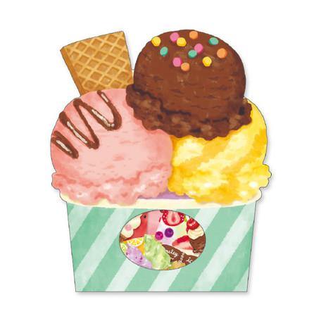 Mind Wave Washi Sticker Flakes - Foodies Icecream | papermindstationery.com | Dessert, Flake Stickers, Mind Wave, Sticker