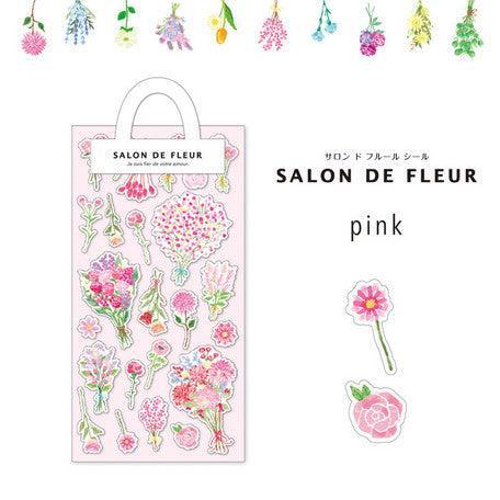 Salon de Fleur Flower Pink - Mind Wave Sticker Sheet | papermindstationery.com