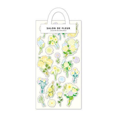Salon de Fleur Flower White - Mind Wave Sticker Sheet | papermindstationery.com