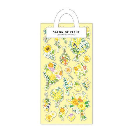 Salon de Fleur Flower Yellow - Mind Wave Sticker Sheet | papermindstationery.com | Flower, Mind Wave, sale, Sticker Sheet