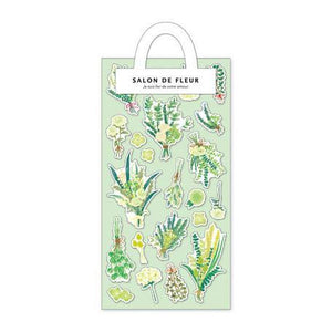 Mind Wave Sticker Sheet - Salon de Fleur Green Flower | papermindstationery.com | Flower, Mind Wave, sale, Sticker Sheet