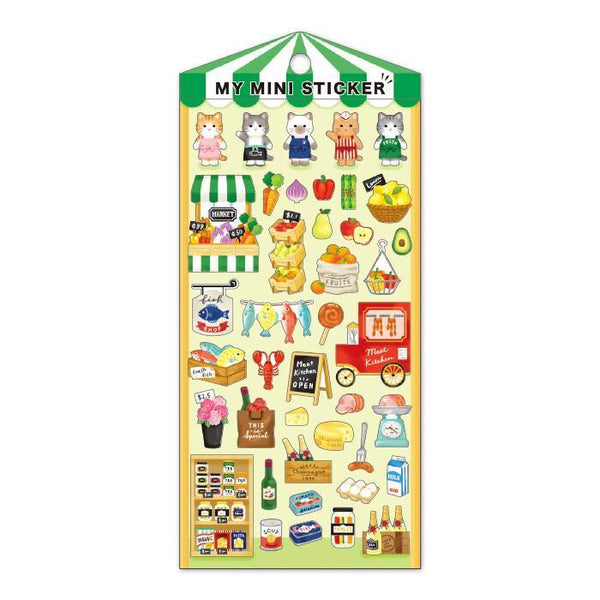 Mind Wave Sticker Sheet - Lovely Market | papermindstationery.com | Animal, Mind Wave, Sticker Sheet