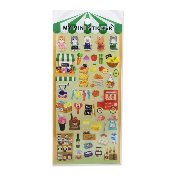 Mind Wave Sticker Sheet - Lovely Market | papermindstationery.com | Animal, Mind Wave, Sticker Sheet