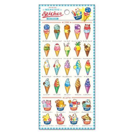 Mind Wave Sticker Sheet - Icecream | papermindstationery.com | Dessert, Mind Wave, Sticker Sheet