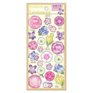 Mind Wave Sticker Sheet - Love Flower Purple | papermindstationery.com | Flower, Mind Wave, sale, Sticker Sheet